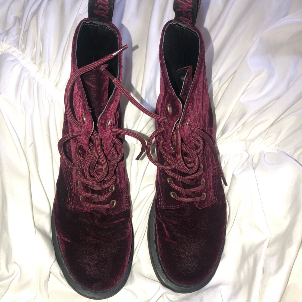 Red Velvet Doc Martens